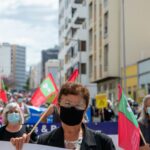 Sul Informação - Desfile do 1º de Maio destaca perda de direitos laborais durante a pandemia [fotogaleria]