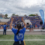 Sul Informação - 2600 alunos de Olhão formaram laço azul para prevenir maus tratos na infância