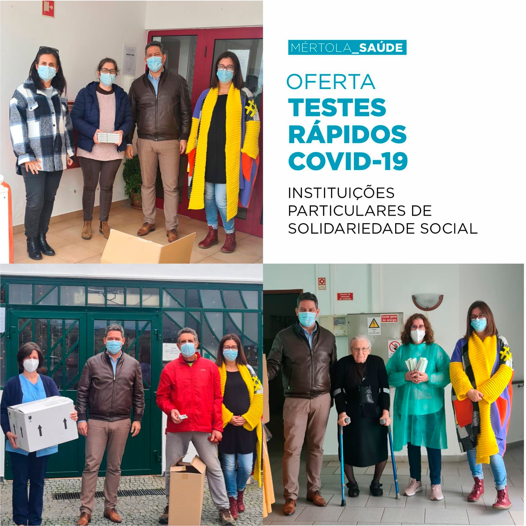 Sul Informação - Câmara de Mértola distribui testes rápidos Covid-19 pelas IPSS