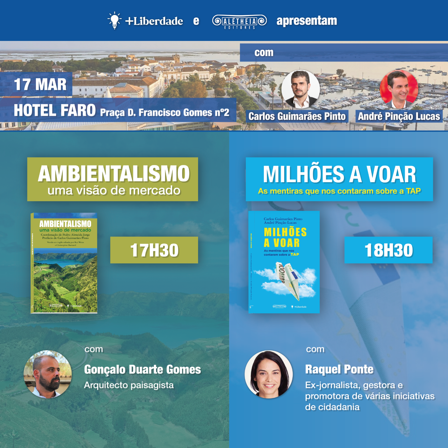 Sul Informação - Livros sobre Ambientalismo e TAP motivam debates em Faro