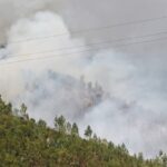 Sul Informação - Dois canadairs, dois aviões ligeiros e três helicópteros ajudaram a controlar fogo na Serra de Monchique