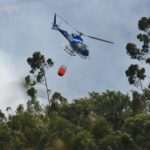 Sul Informação - Dois canadairs, dois aviões ligeiros e três helicópteros ajudaram a controlar fogo na Serra de Monchique
