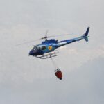Sul Informação - Dois canadairs, dois aviões ligeiros e três helicópteros ajudaram a controlar fogo na Serra de Monchique