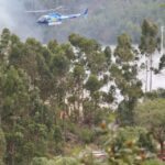 Sul Informação - Dois canadairs, dois aviões ligeiros e três helicópteros ajudaram a controlar fogo na Serra de Monchique