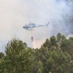 Sul Informação - Dois canadairs, dois aviões ligeiros e três helicópteros ajudaram a controlar fogo na Serra de Monchique