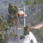 Sul Informação - Dois canadairs, dois aviões ligeiros e três helicópteros ajudaram a controlar fogo na Serra de Monchique
