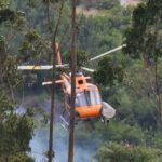 Sul Informação - Dois canadairs, dois aviões ligeiros e três helicópteros ajudaram a controlar fogo na Serra de Monchique