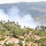Sul Informação - Dois canadairs, dois aviões ligeiros e três helicópteros ajudaram a controlar fogo na Serra de Monchique