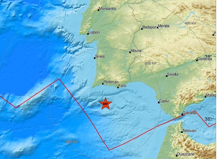 Sul Informação - Sismo com epicentro a sul de Carvoeiro foi sentido no Algarve