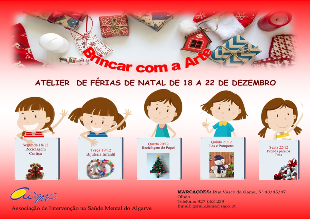 Sul Informação - AISMA promove atelier de férias de Natal onde as artes plásticas são “rainhas”