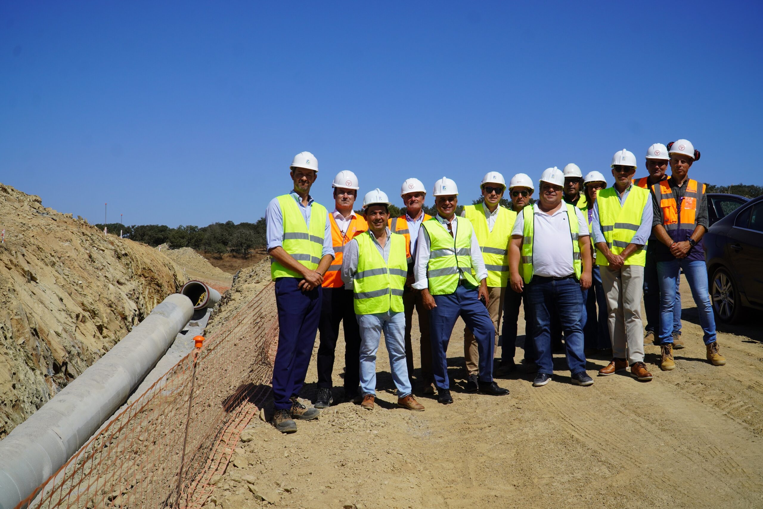 Sul Informação - CIMBAL agradada com andamento da obra de ligação do Alqueva à barragem do Monte da Rocha