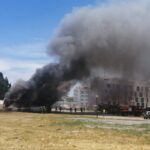 Sul Informação - Fogo destrói dois autocarros em Beja [com fotos]