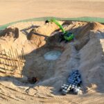 Sul Informação - Reconstrução de apoio de praia abre “cratera” no Peneco