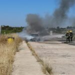 Sul Informação - Carro do diretor da Orquestra de Jazz do Algarve destruído pelo fogo na A22