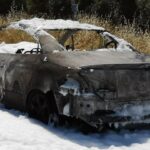 Sul Informação - Carro do diretor da Orquestra de Jazz do Algarve destruído pelo fogo na A22
