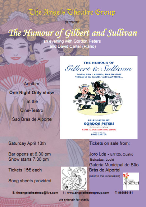 Sul Informação - Peça solidária de humor «Gilbert & Sullivan» anima Cine-teatro de São Brás no sábado