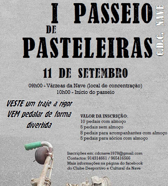Sul Informação - Clube Desportivo e Cultural da Nave organiza 1º Passeio de Pasteleiras