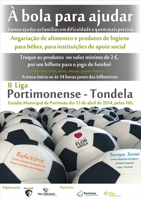 Sul Informação - Espetadores do Portimonense-Tondela são convidados a ajudar quem mais precisa