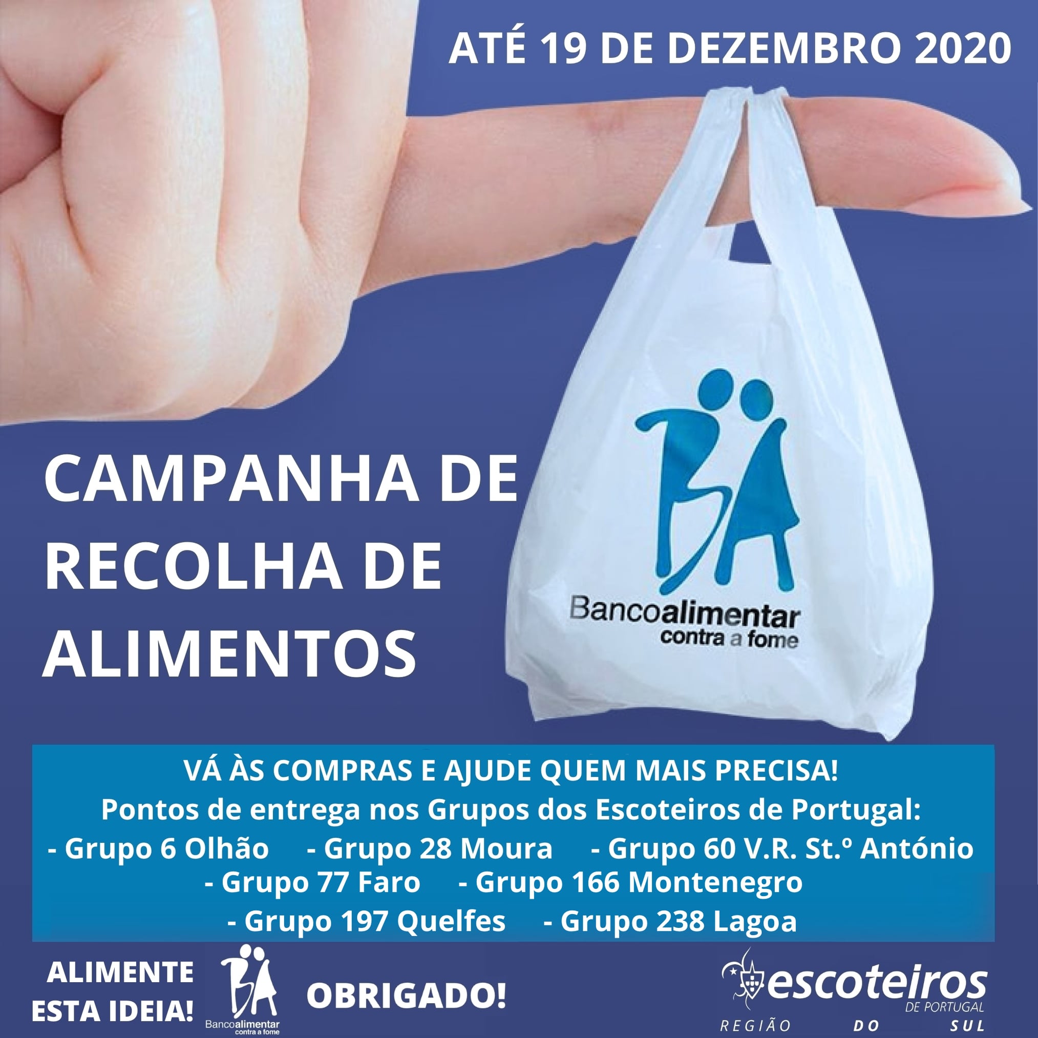 Sul Informação - Região Sul dos Escoteiros de Portugal associa-se ao Banco Alimentar para organizar recolha de alimentos