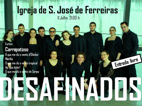 Sul Informação - Grupo coral «Desafinados» leva obras de Eurico Carrapatoso à Igreja de Ferreiras