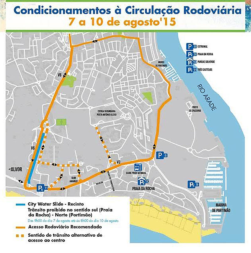 Sul Informação - Escorrega gigante leva a proibição da circulação em parte da V6 em Portimão