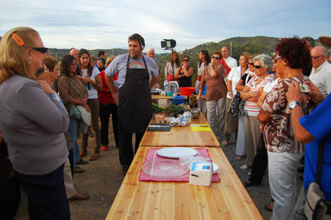 cozinhando na paisagem