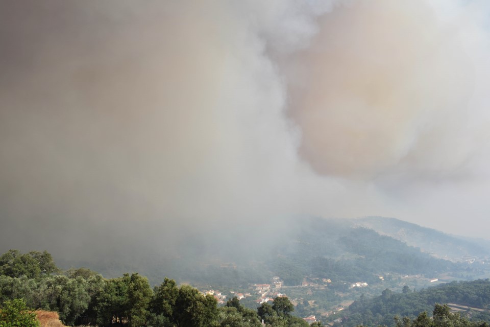 Sul Informação - Fumo e fogo continuam a causar horas de aflição em Monchique