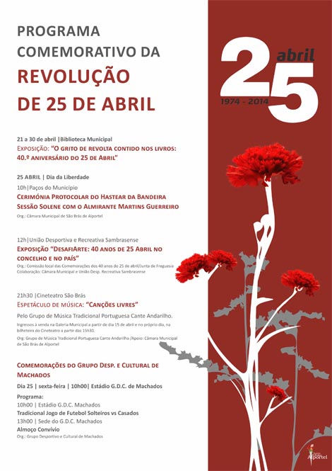 Sul Informação - “Dias de abril” comemoram 40 anos da Revolução dos Cravos em São Brás de Alportel
