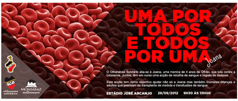 Sul Informação - Olhão: Recolha de sangue e registo de dadores de medula ajuda a Joana de 4 anos