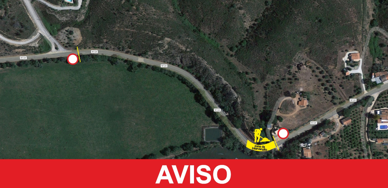Sul Informação - Trânsito na EN124 entre Silves e Odelouca vai estar cortado devido a instalação de conduta de água