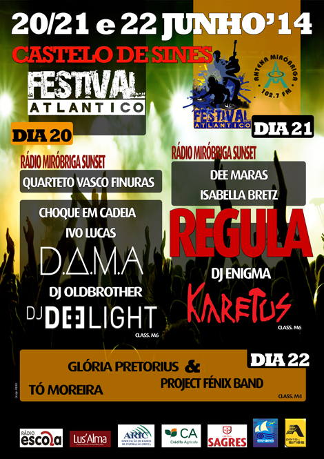 Sul Informação - Regula, D.A.M.A e DJs Karetus atuam no Festival Atlântico de Sines