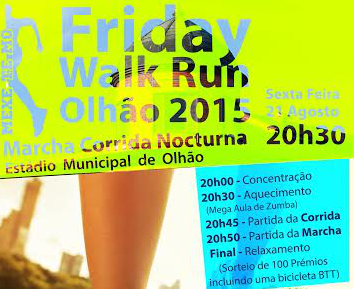 Sul Informação - Friday Walk Run Olhão 2015 quer chegar aos mil participantes
