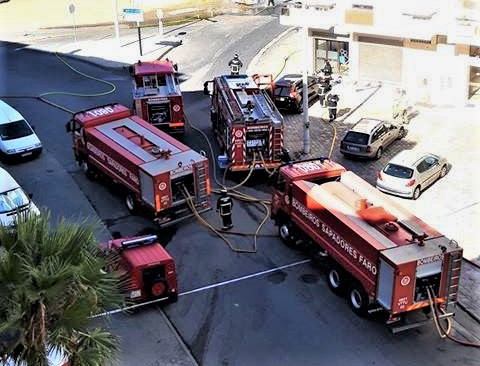 Sul Informação - Fuga de gás em camião obriga à interdição da Lejana, em Faro