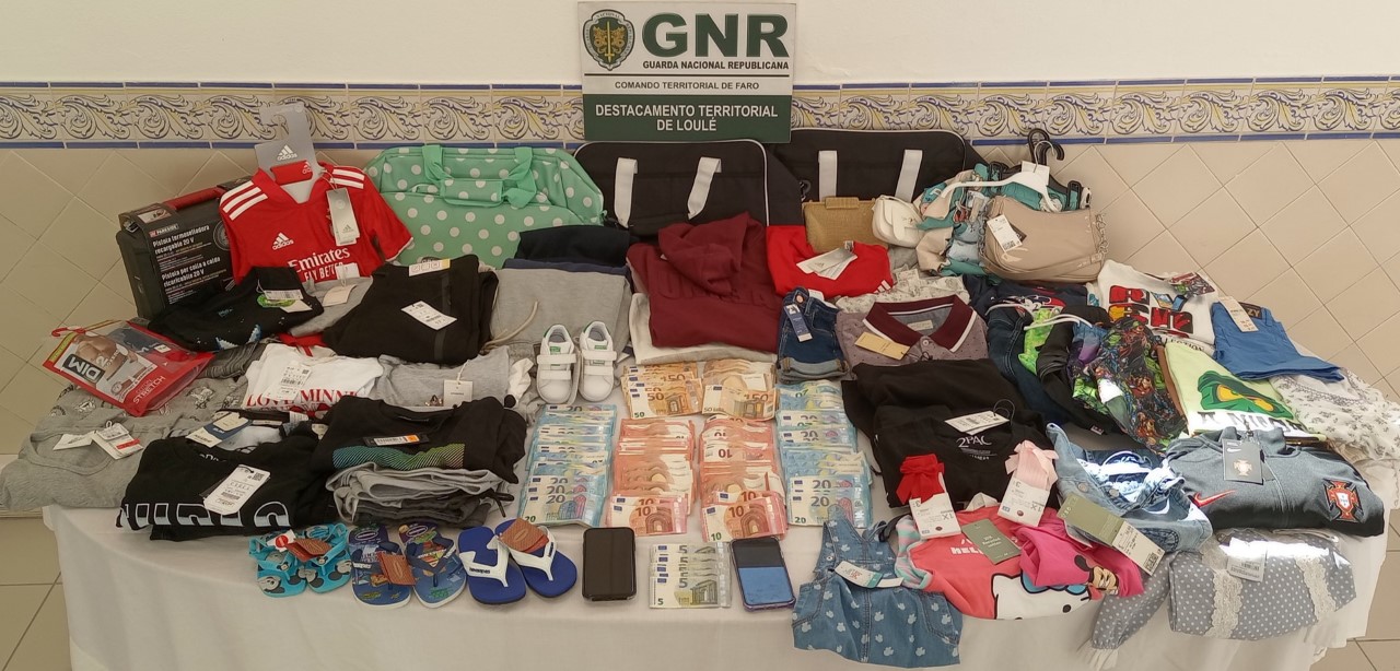 Sul Informação - GNR de Loulé recupera material furtado por um homem e uma mulher em lojas