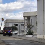 Sul Informação - Chuva forte inunda primeiro andar de escola em Beja, que está sem telhado devido a obras