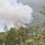 Sul Informação - Dois canadairs, dois aviões ligeiros e três helicópteros ajudaram a controlar fogo na Serra de Monchique
