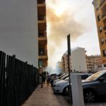 Sul Informação - Incêndio junto a obra em Faro já foi dominado [com fotos]