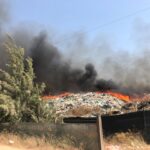 Sul Informação - Lixeira arde a curta distância do incêndio de Gambelas [com vídeo]