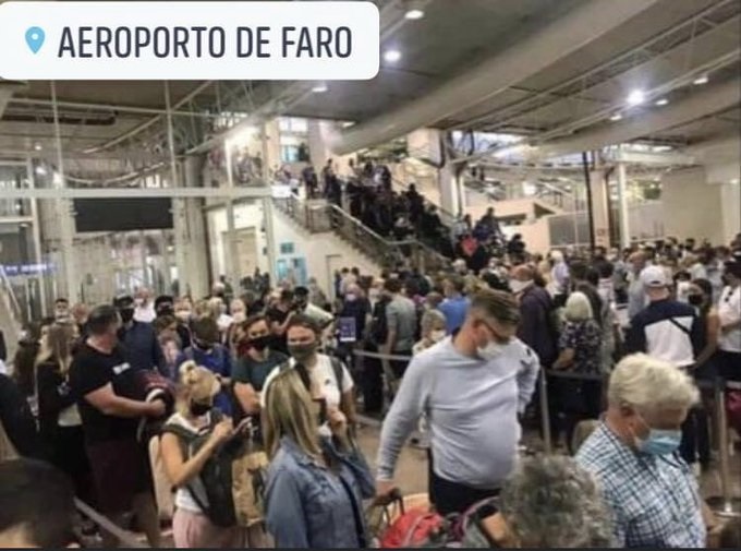Sul Informação - Ingleses entopem Aeroporto de Faro por falta de inspetores