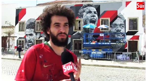 Sul Informação - Street Art de João Samina prepara Portimão para o Mundial de Futebol na Rússia [reportagem vídeo]