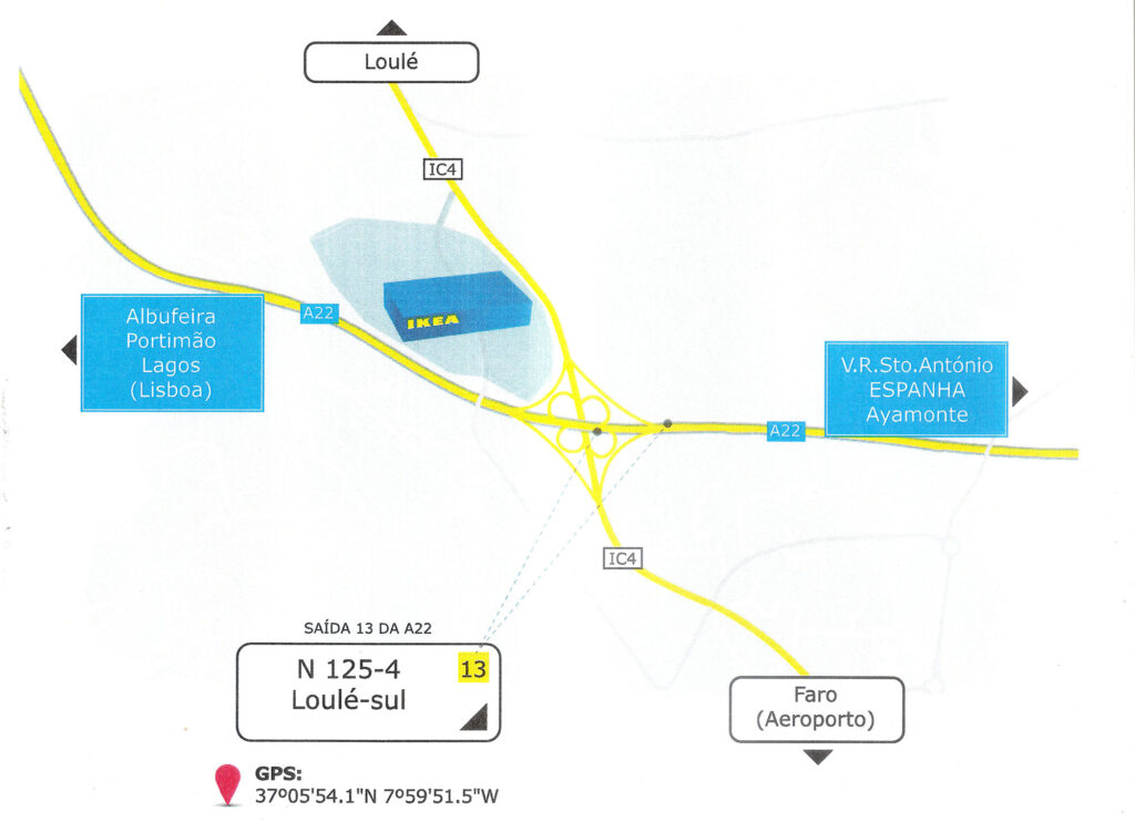 Localização IKEA Loulé