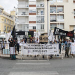 Sul Informação - Manifestantes e até cegonhas anti-petróleo esperaram o ministro do Ambiente e esperaram e esperaram…