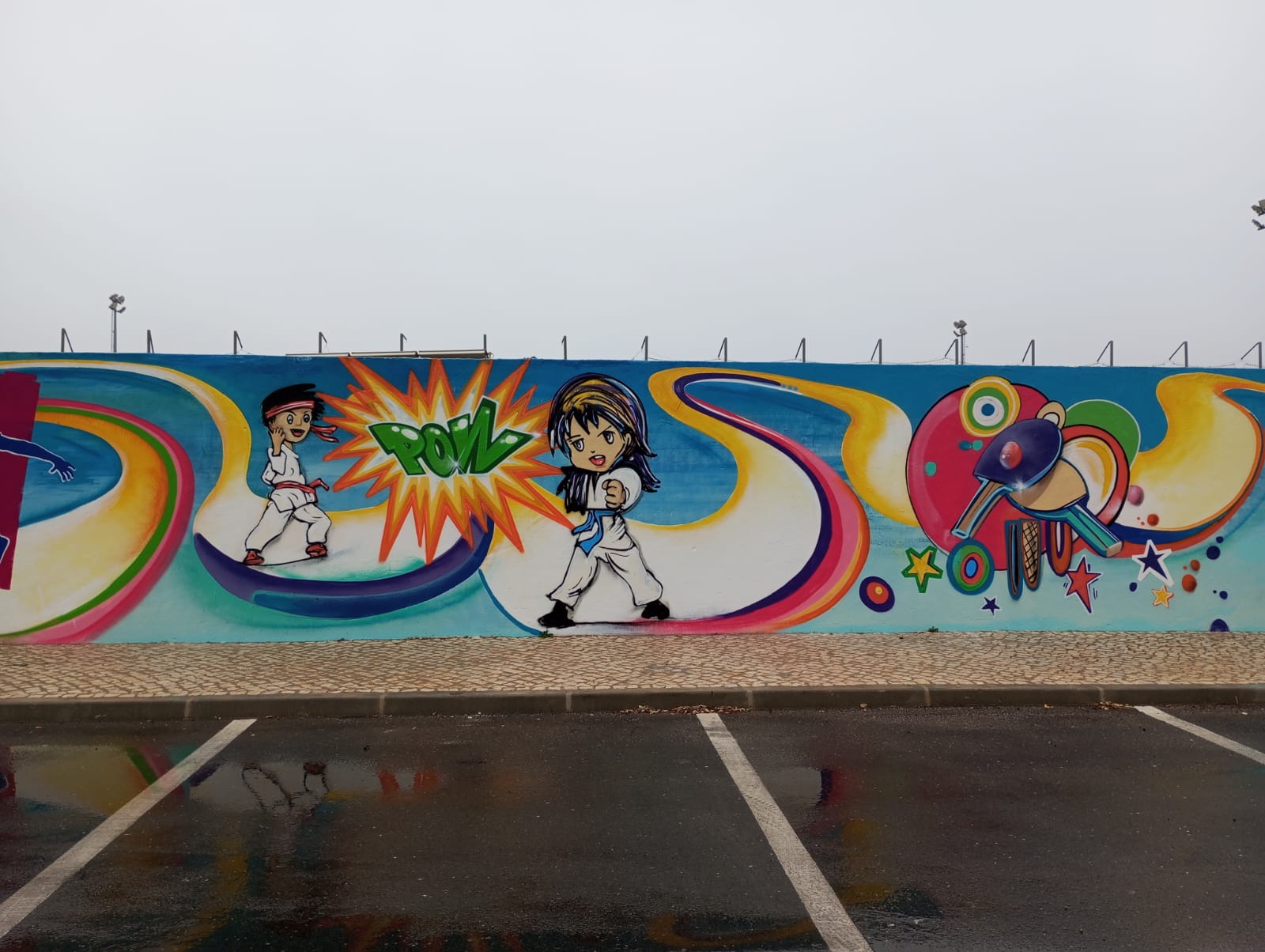 Sul Informação - Mural alusivo ao Pavilhão 25 de Abril de Almancil vai ser inaugurado no sábado