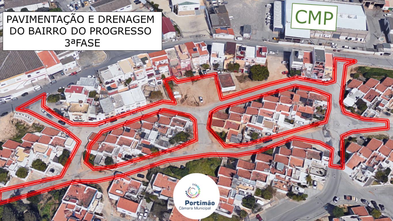 Sul Informação - Obras de pavimentação e drenagem do Bairro do Progresso (Portimão) já começaram