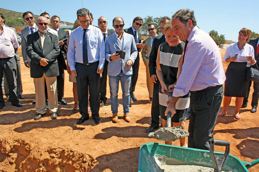 Paulo Portas e Christiane Thomas lançaram a primeira pedra do IKEA Loulé