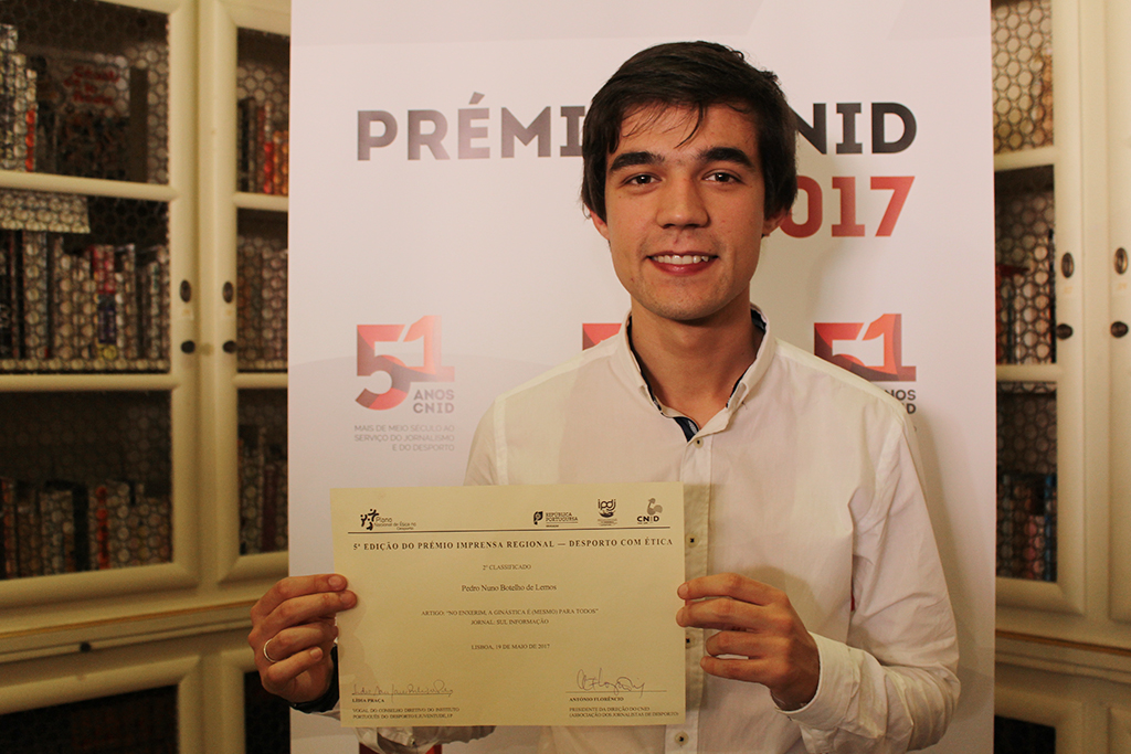 Sul Informação - Jornalista do Sul Informação recebeu Prémio Desporto com Ética para a Imprensa Regional