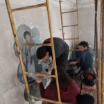 Sul Informação - Pinturas murais no edifício da antiga rodoviária de Évora são alvo de estudo