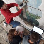 Sul Informação - Pinturas murais no edifício da antiga rodoviária de Évora são alvo de estudo