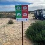 Sul Informação - Placas na Culatra e na Deserta sensibilizam para a defesa das dunas