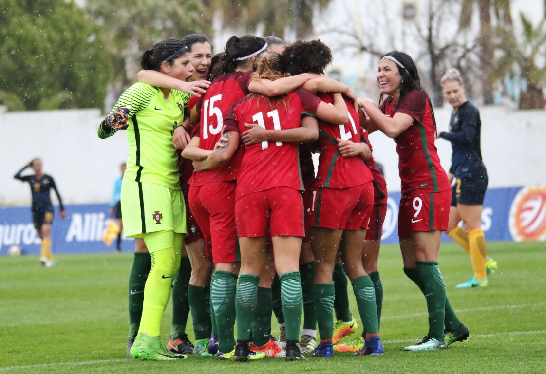 Sul Informação - Veja as imagens da vitória histórica de Portugal sobre a Austrália na Algarve Cup